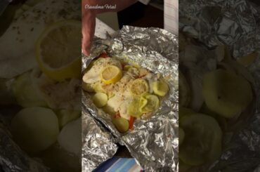 80 Year Old Grandpa Made Dinner Tonight #food #cooking #grill #shorts