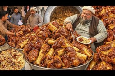 Famous Biryani Street Food in Afghanistan | kabuli pulao recipe | Roasted Chicken