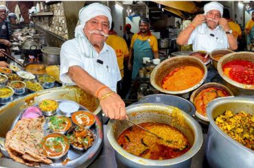 Tau Ji ki Desi JAAT Thali 😍 Karnal ka No 1 Haryanvi Dhaba | Street Food India