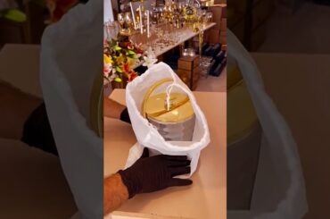 Luxury Gold Ice Bucket with Handle ✨🥂 | Elegant Kitchen & Dining Accessories #homedecor #home