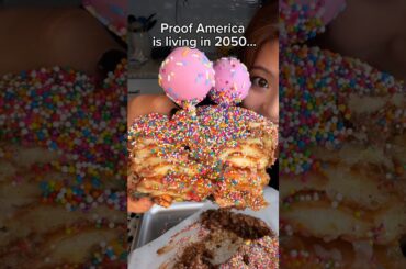 Proof America is living in 2050… #food #eating #mukbang #dessert #EasyRecipe