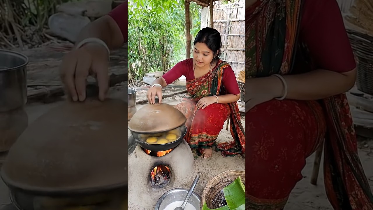 Traditional Bengali Pitha Making in Village Kitchen | #shorts #recipe #cooking #PithaRecipe Traditional Bengali Pitha Making in Village Kitchen | #shorts #recipe #cooking #PithaRecipe