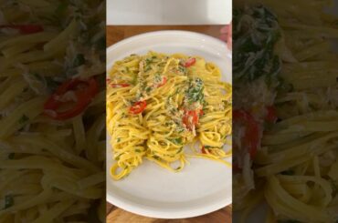 Easy Crab Linguine 🦀🍝