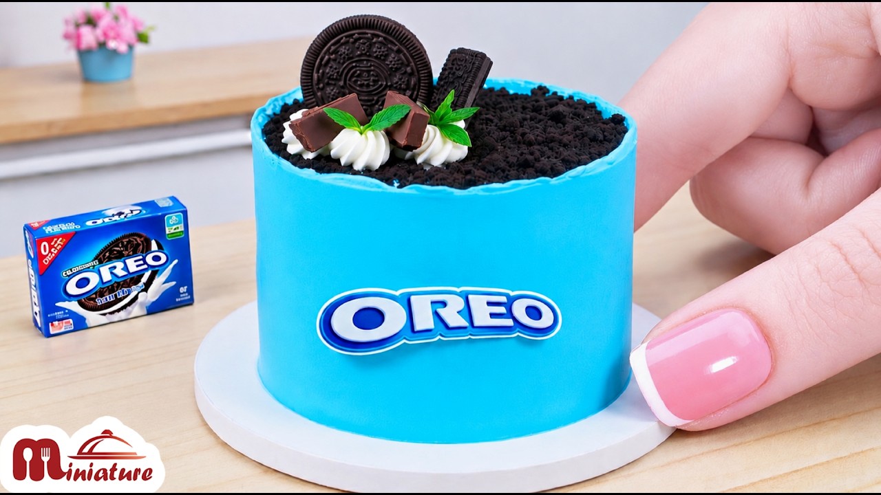 ๐ Amazing Mini Blue Oreo Cake Decorating Ideas | ASMR Cooking Mini Food ๐ Amazing Mini Blue Oreo Cake Decorating Ideas | ASMR Cooking Mini Food