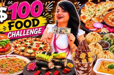 $100 Bangkok Street Food Challenge | Food Challenge