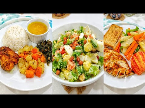 Healthy balanced & high protein whole day meal plan ideas. Healthy balanced & high protein whole day meal plan ideas.