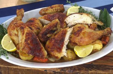 French Roast Chicken With Garlic Confit Butter: Get the Recipe!