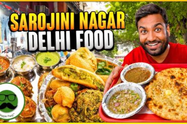 Sarojini Nagar Food Tour | Kulcha King, Shahi Dahi Bhalle, Khandani Pakode & More | Veggie Paaji
