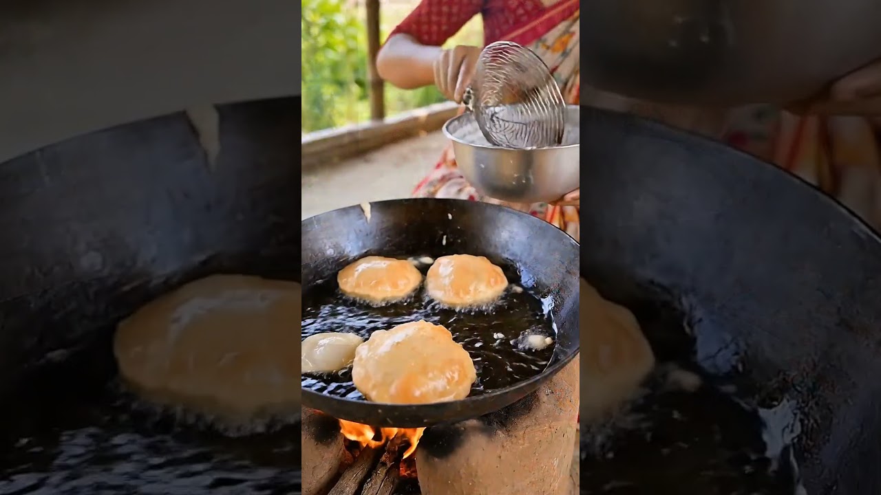 Traditional Bengali Luchi Making in Village Kitchen | #shorts #recipe #cooking #LuchiMaking Traditional Bengali Luchi Making in Village Kitchen | #shorts #recipe #cooking #LuchiMaking