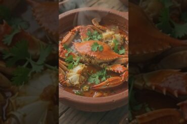 crab curry during the rainy season 😋 #shorts #food #animecooking #anime #cooking #crab #rain #viral
