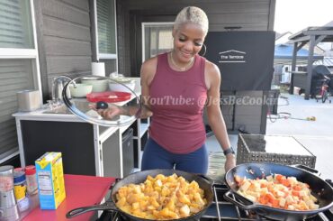 Smoked Pork Chops | Smothered Potatoes | Fried Cabbage With Rutabaga & Carrots
