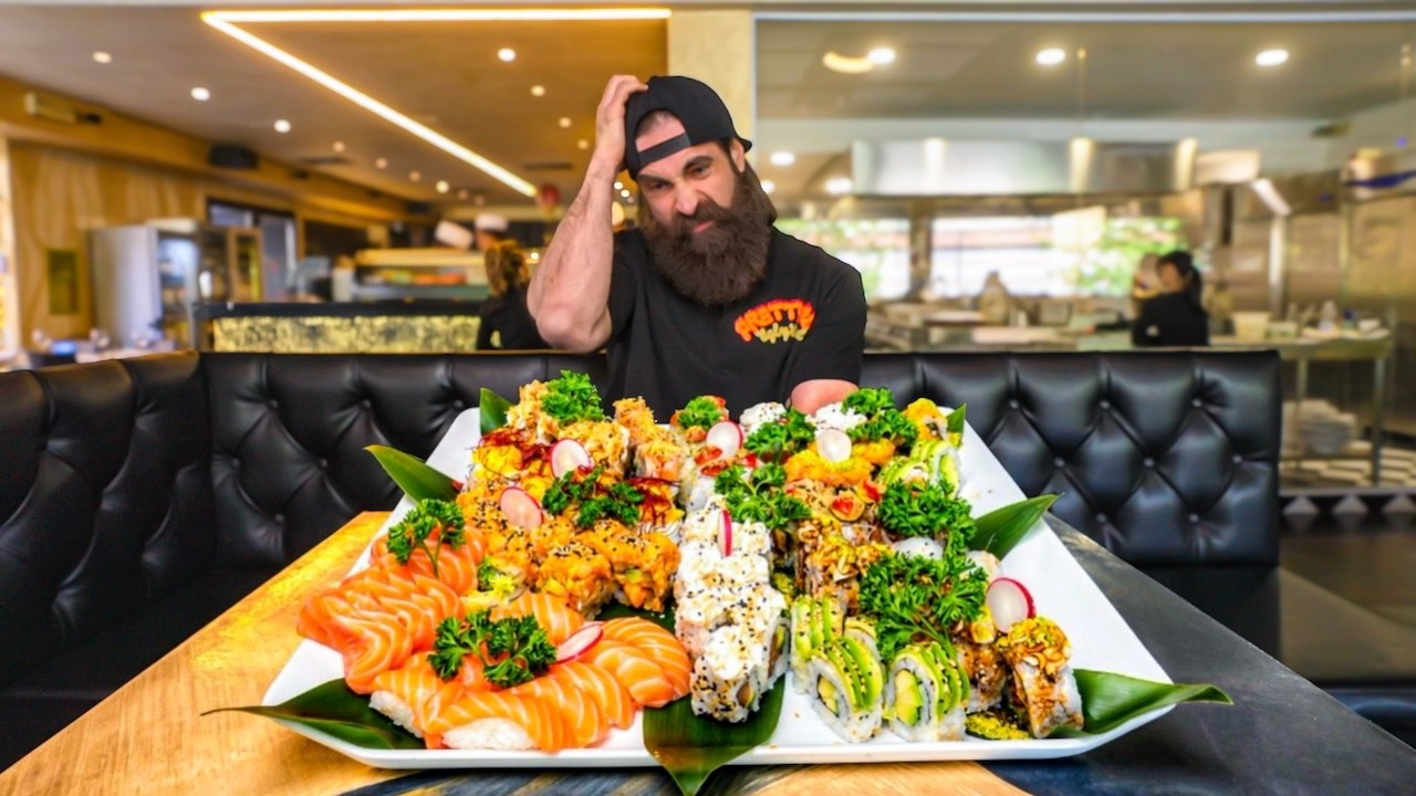 I ATTEMPTED ITALY’S UNBEATEN SUSHI CHALLENGE…GET $1 CASH FOR EVERY PIECE YOU EAT! | BeardMeatsFood I ATTEMPTED ITALY'S UNBEATEN SUSHI CHALLENGE...GET $1 CASH FOR EVERY PIECE YOU EAT! | BeardMeatsFood