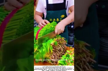Prepping a Pile of Greens – Fast Knife Work for Fresh Cooking 🥬🔪