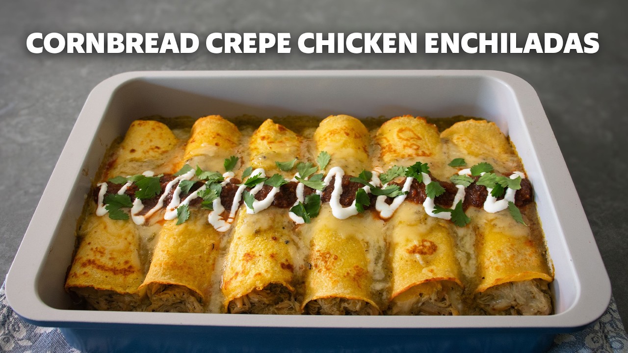 Cornbread Chicken Enchiladas | Food Wishes Cornbread Chicken Enchiladas | Food Wishes
