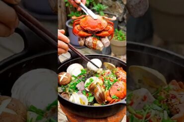 Fresh Seafood Catch & Traditional Cooking! 🦀🐚 #cooking #delicious