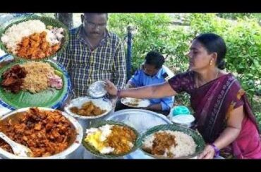 Cheapest RoadSide Unlimited Meals | Indian Street Food | #Meals #Vegmeals #NonVegMeals
