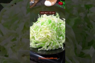 EASY SPICY STIR-FRIED CABBAGE RECIPE #recipe #cooking #chinesefood #cabbage #vegetables #spicyfood