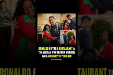 Fact Check: Did Ronaldo Gift A Restaurant To The Woman Who Fed Him?! 🤯🍔🇵🇹|#viralnews #fifa #ronaldo