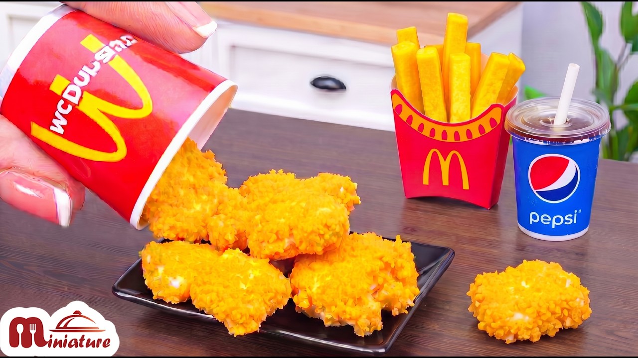 ๐ So Delicious Mini Chicken McNuggets & Fries Making Ideas | ASMR Cooking Mini Food ๐ So Delicious Mini Chicken McNuggets & Fries Making Ideas | ASMR Cooking Mini Food