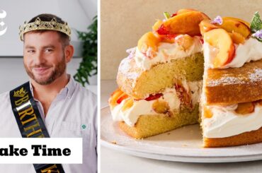 Peaches and Cream Victoria Sandwich for My Birthday! | Bake Time | NYT Cooking