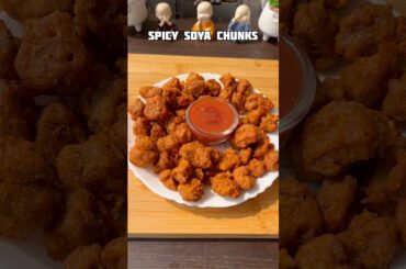 Crispy soya chunks recipe #shorts #snacks #recipe #soyachunks #trending #viral #shortsfeed #cooking