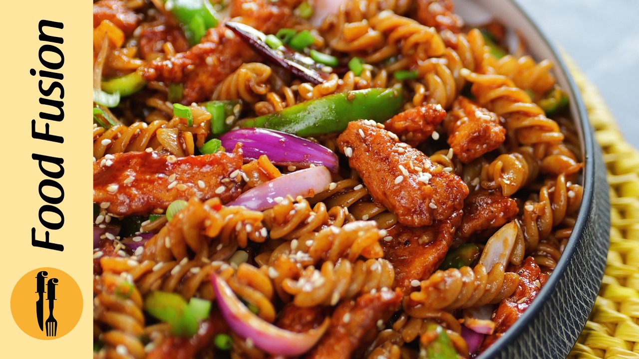 Dragon Chicken Pasta Recipe by Food Fusion Dragon Chicken Pasta Recipe by Food Fusion