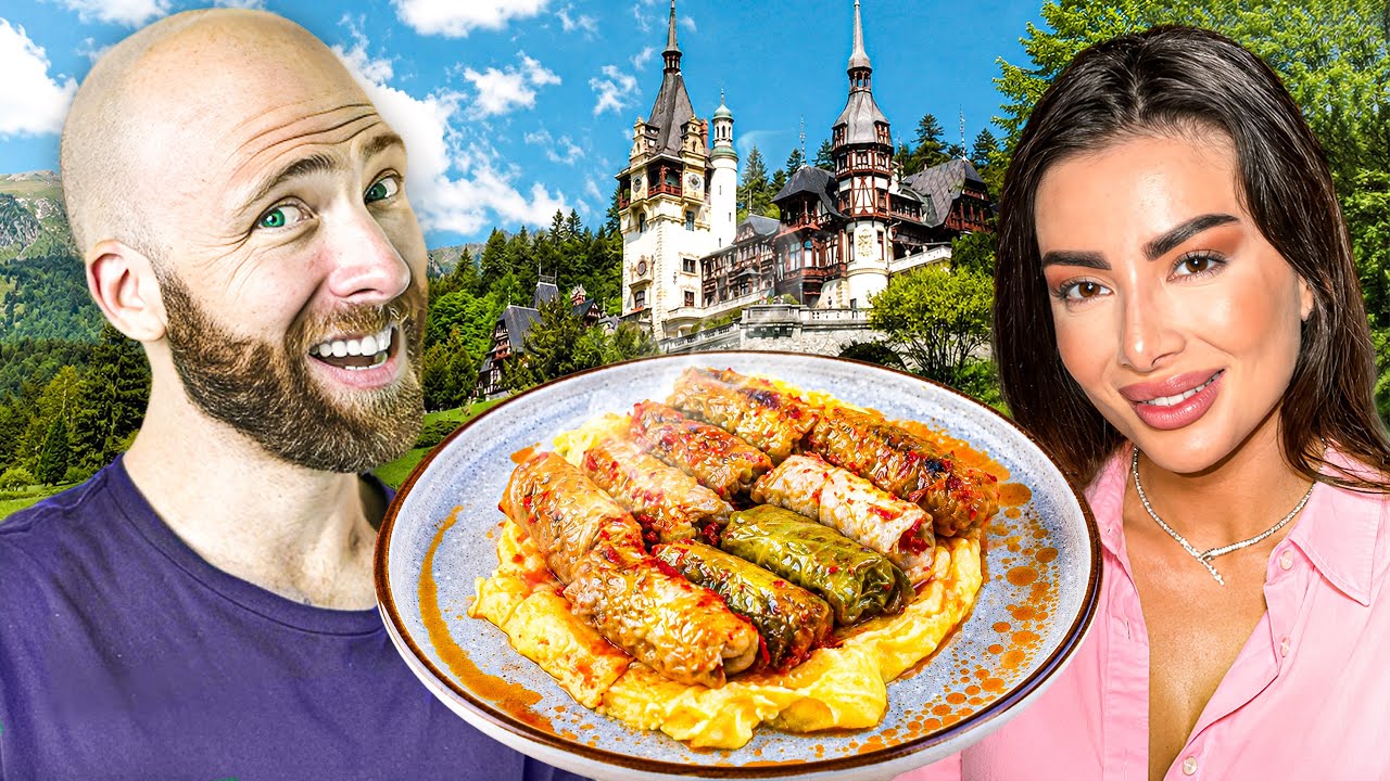 I Tried Romanian Food for the First Time!! 🇷🇴 I Tried Romanian Food for the First Time!! 🇷🇴