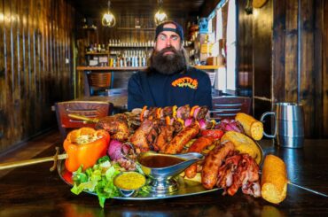 THIS HUGE MEDIEVAL BANQUET CHALLENGE HAS NEVER BEEN BEATEN SOLO! | BeardMeatsFood