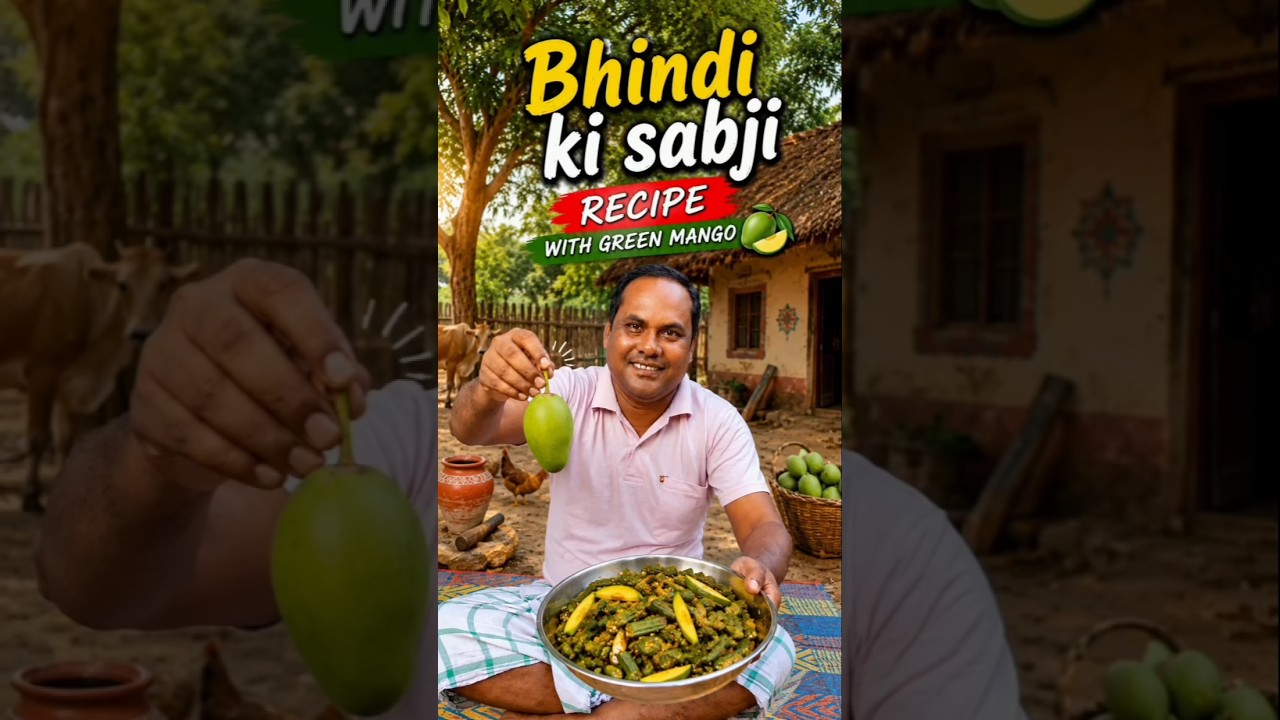 Village style Bhindi ki sabji#deliciousfood#cooking#viralvideo Village style Bhindi ki sabji#deliciousfood#cooking#viralvideo