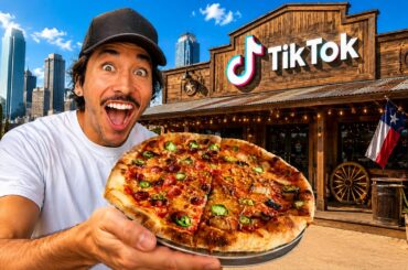 Eating at VIRAL Restaurants For 24 Hours... (Dallas, Texas)