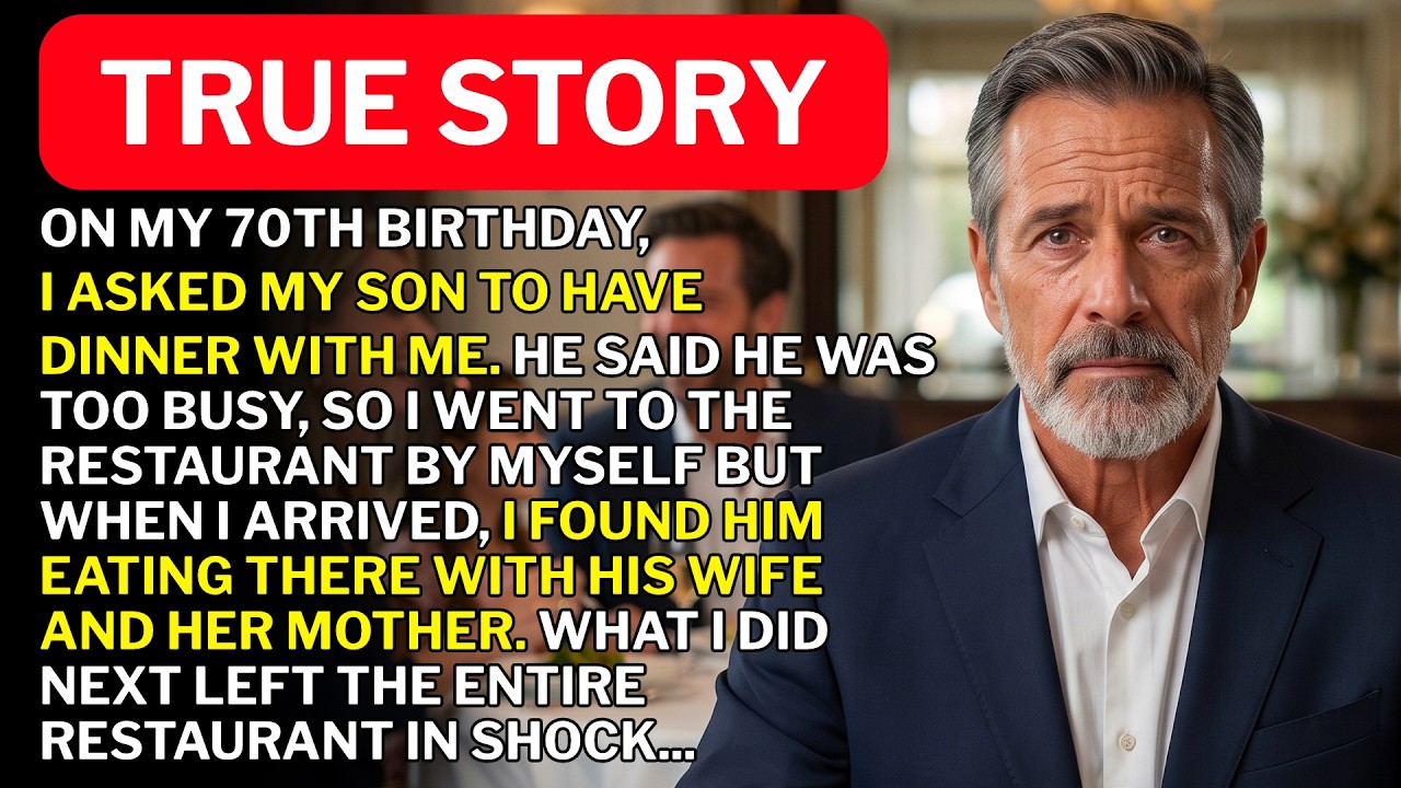 On My Birthday, My Son Refused Dinner With Me—But Was Dining With His Wife And MIL… On My Birthday, My Son Refused Dinner With Me—But Was Dining With His Wife And MIL…