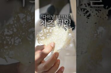 파인 다이닝 치즈 튀일 만드는 방법 #shorts
