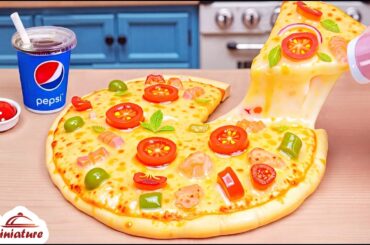 🍕 So Yummy Mini Pizza Hut Cheese Pizza Recipe | ASMR Cooking Mini Food