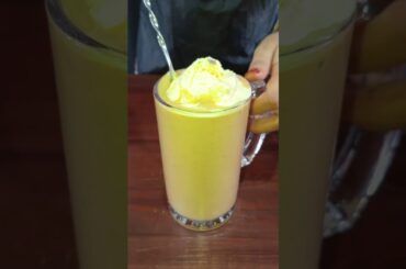 Apricot Banana Bliss in a Glass 🍑🍌✨ #shorts #trending #smoothie