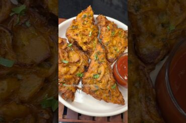 Crispy Onion Bread Pakora Recipe #shorts #viral  #cooking #viralvideo