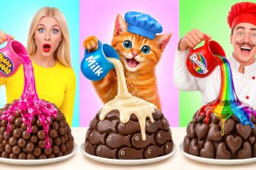Me vs Grandma Cooking Challenge with Cat | Awesome Kitchen Hacks by Candy DO