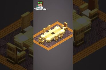 How to build a dining table in Minecraft 🍽️ #minecraft #build #table #minecraftbuilds #idea #ideas