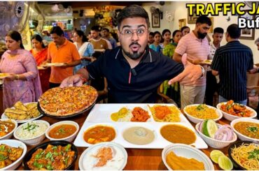 1 Hour Waiting 😍 Rs 220 UNLIMITED Buffet | 30+ Food Items | Street Food India