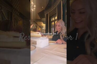Reservation for 1 would you do it ? #food #lasvegas #finedining
