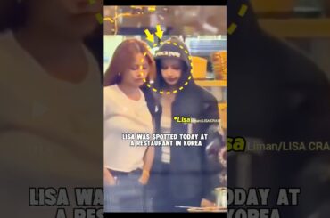 FANS SPOT LISA AT A RESTAURANT IN SOUTH KOREA! 🧐 #lisa #lalisa #blackpink #fypviralシ #shorts