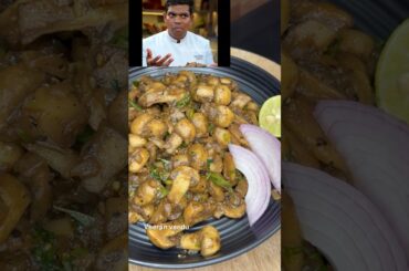 😋Chef deena sir recipe mushroom, pepper fry ! #chef #recipe #cooking #food #viral #shorts ￼