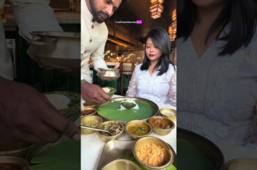 Authentic South Indian cuisine,fine dining #southindianfood #authentic #chennaifoodie  #thali #food