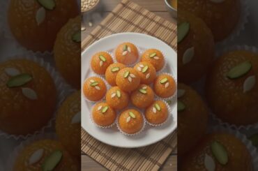 Motichoor Laddu😋 | Cozy Monsoon Village Cooking #shorts#viral #motichurladdu#cooking #rainyday#anime