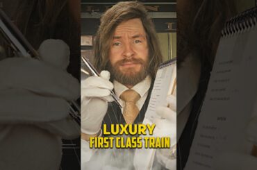LUXURY First Class Dining Train | ASMR Roleplay