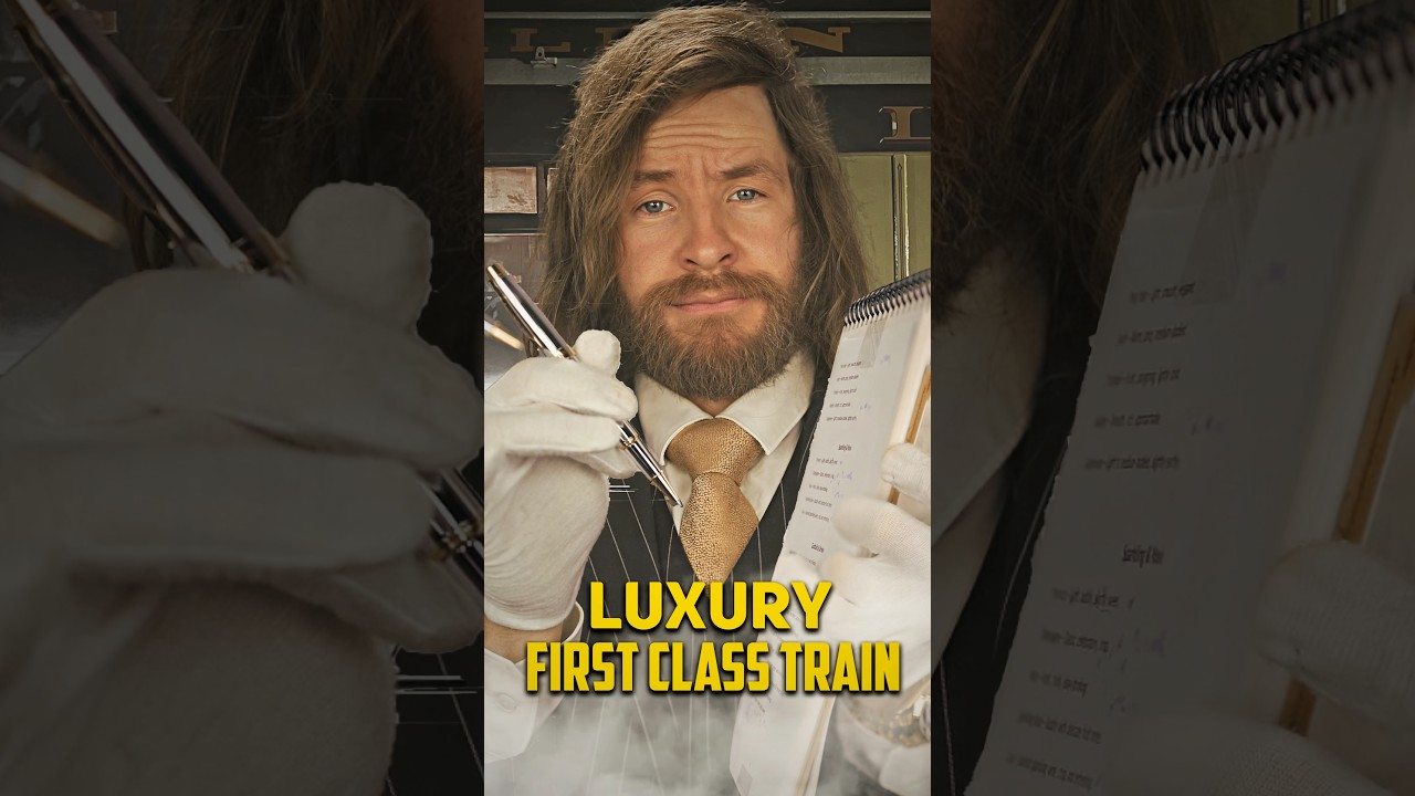 LUXURY First Class Dining Train | ASMR Roleplay LUXURY First Class Dining Train | ASMR Roleplay