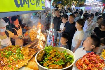 Packed China Night Market: Endless Street Food, Clean & Lively