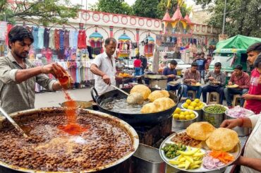 Inside India's huge tonnes of street food cooking | Indian street food | Food ASMR