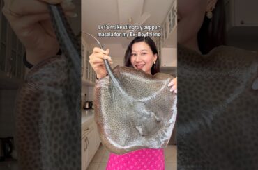 Stringray fish for him 🥰 #cookingasmr #food #cooking #stingrayfish #stingray #seafoodlovers