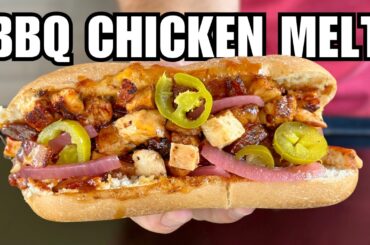 Loaded BBQ Chicken Cheesesteaks in 4 min?