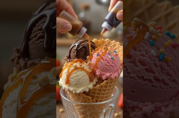 ice cream 🍓 | Miniature cooking video #miniature #miniatureworld #shorts